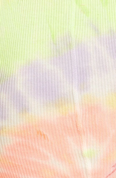Shop Re/done Ribbed Tank Top In Neon Spiral Dye