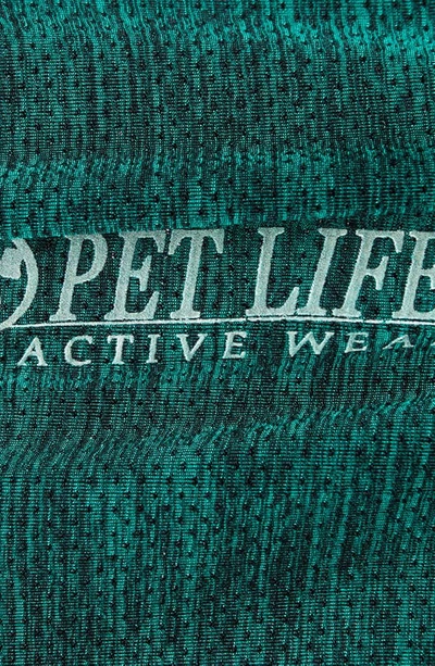 Shop Pet Life Active 'aero-pawlse' Heathered Tank Top In Green