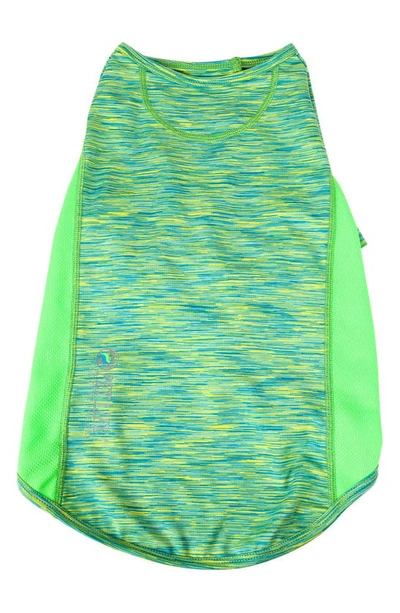 Pet Life Active Warf Speed Dog T Shirt In Green Heather W/ Light Green