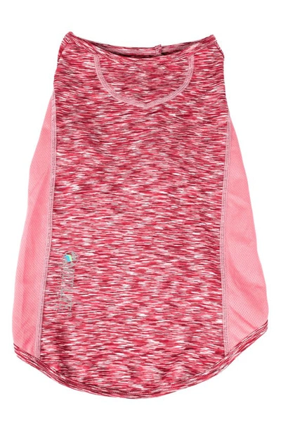 Shop Pet Life Active Warf-speed Heathered Tone-on-tone T-shirt In Pink Heather With Light Pink
