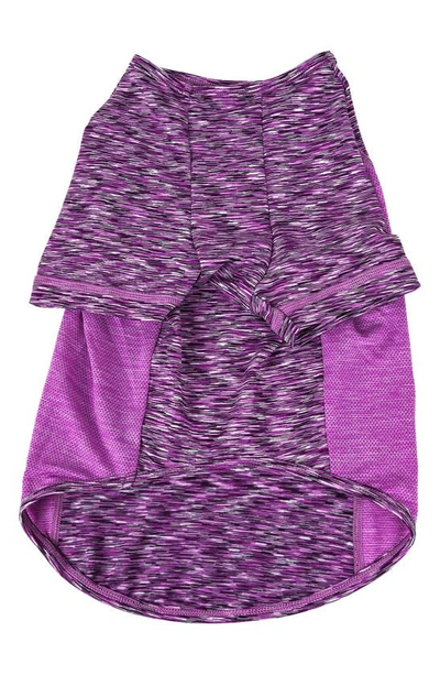 Pet Life Active Warf Speed Dog T Shirt In Purple Heather And Purple