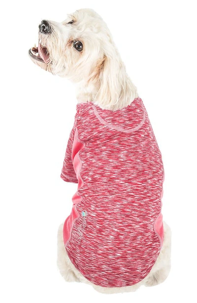 Shop Pet Life Active Warf-speed Heathered Tone-on-tone T-shirt In Pink Heather With Light Pink