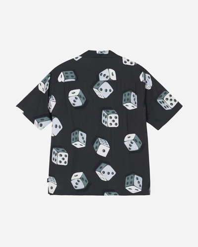 Shop Stussy Dice Pattern Shirt In Black