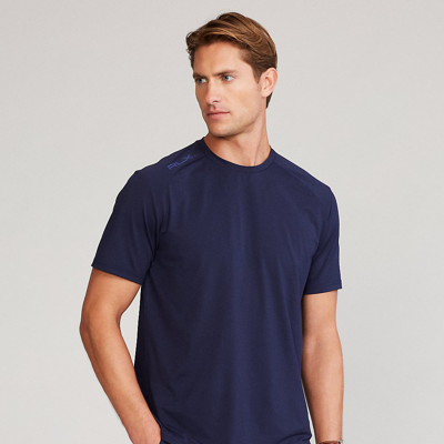 Shop Ralph Lauren Classic Fit Performance Jersey T-shirt In French Navy