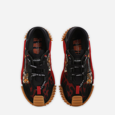 Shop Dolce & Gabbana Ns1 Slip-on Sneakers With Tiger Print
