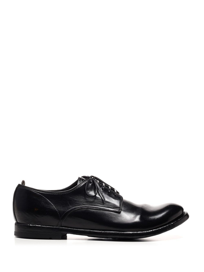 Shop Officine Creative Men's  Black Leather Lace Up Shoes