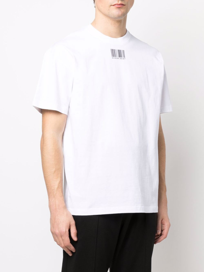 Shop Vtmnts Barcode T-shirt In White