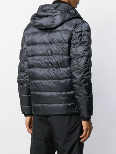 Shop Ten C Hooded Down Jacket In Blue