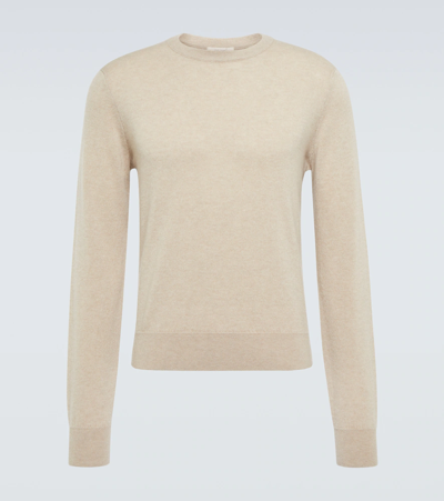 Shop The Row Benji Cashmere Sweater In Limestone