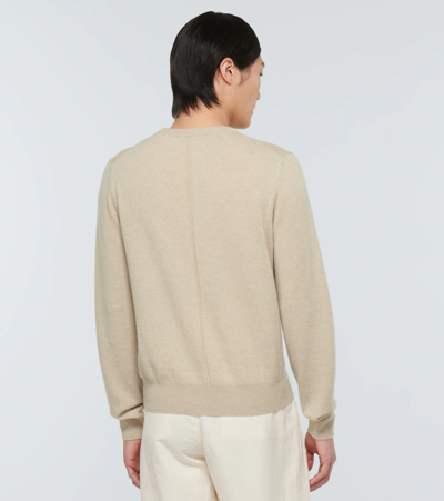 Shop The Row Benji Cashmere Sweater In Limestone