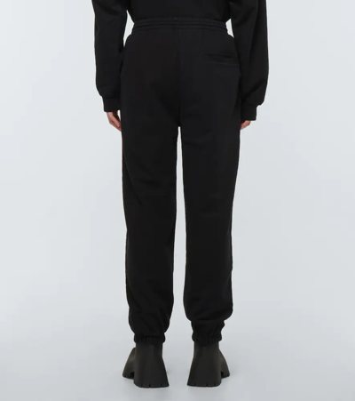 Balenciaga Cities Paris Cotton Sweatpants In Black White | ModeSens