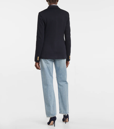 Polo Ralph Lauren Knit Double-breasted Blazer In Park Avenue Navy