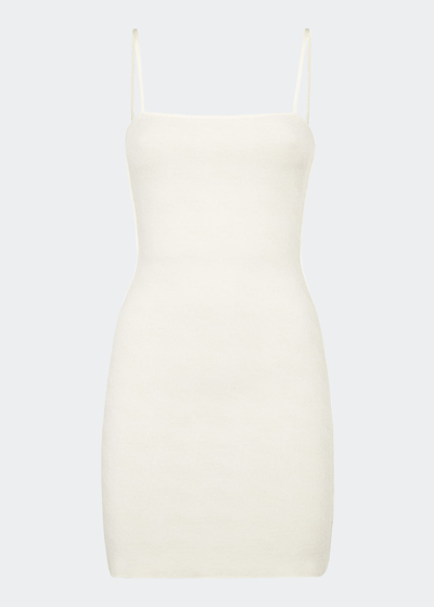 Shop Fendi Brush-logo Cutout Body-con Mini Dress In White