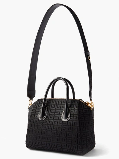 Givenchy Mini Canvas 4g Antigona Top-handle Bag In Black | ModeSens