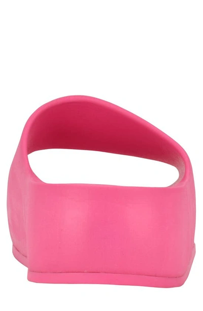 Shop Calvin Klein Holly Platform Slide Sandal In Light Pink 680