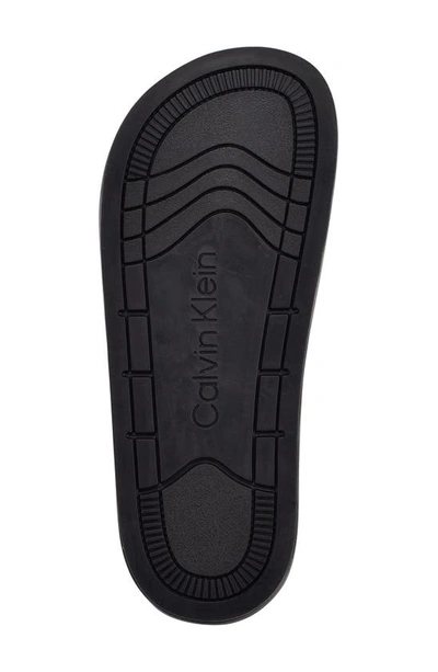 Shop Calvin Klein Holly Platform Slide Sandal In Black 001