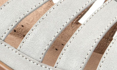 White Mountain Valencia Wedge Sandal In Ice/ Burn/ Smooth