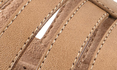 White Mountain Valencia Wedge Sandal In Natural/ Burn/ Smooth