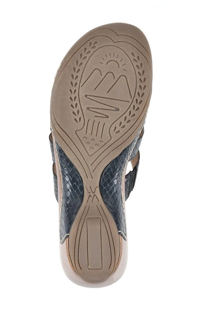 White Mountain Women's Valora Clog Slide Sandals Women's Shoes In Black/ Met/ Woven