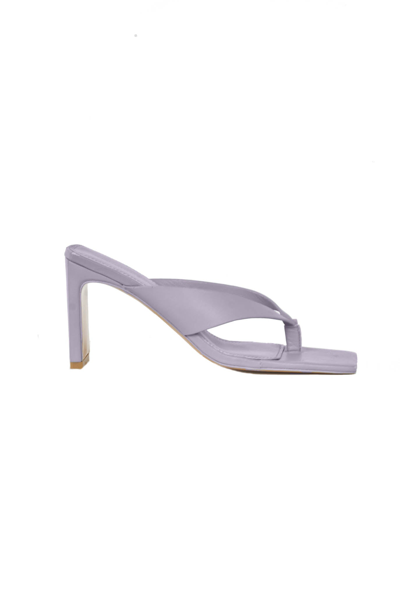 Shop Spring 2022 Footwear Evangeline Heeled Sandal In Lupine