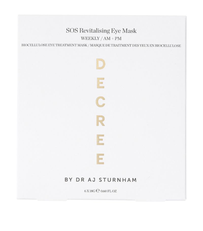 Shop Decree Sos Revitalising Eye Mask (6 X 18g) In Multi