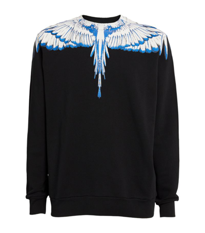 Shop Marcelo Burlon County Of Milan Wings Sweatshirt In Black