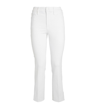 Shop Good American Raw-hem Good Straight Jeans In White