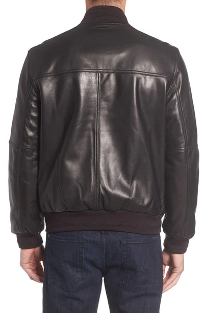 Shop Marc New York Summit Leather Jacket In Black
