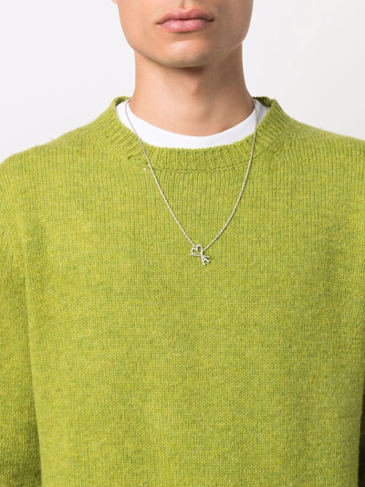 Shop Ami Alexandre Mattiussi Ami De Coeur Chain Necklace In Silver