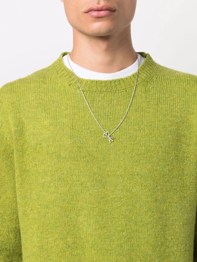 Ami Alexandre Mattiussi Ami De Coeur Chain Necklace In Silver