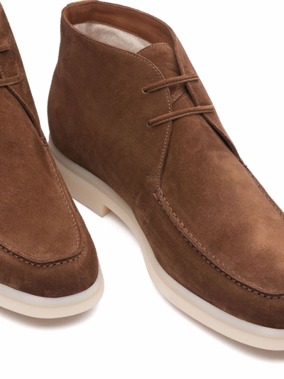 Shop Church's Goring Soft Suede Lace-up Boots In Brown
