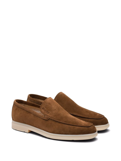 Shop Church's Greenfield Slip-on Suede Loafers In Brown