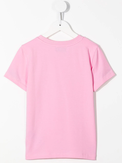 Shop Moschino Logo-print T-shirt In Pink