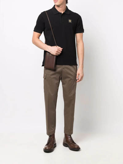 Shop Belstaff Short-sleeve Polo Shirt In Black