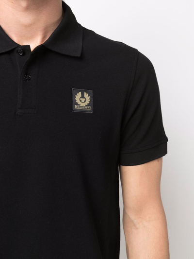 Shop Belstaff Short-sleeve Polo Shirt In Black