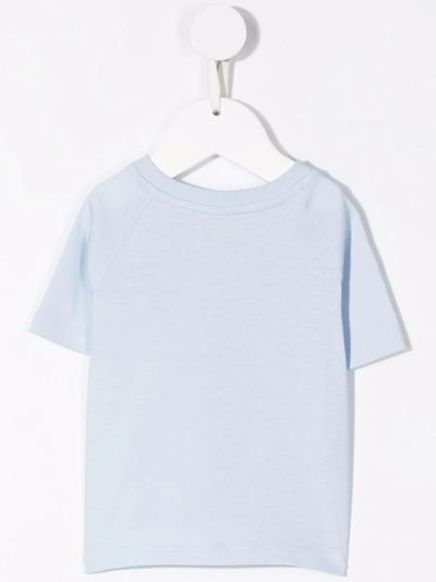Shop Moschino Teddy Bear Motif T-shirt In Blue