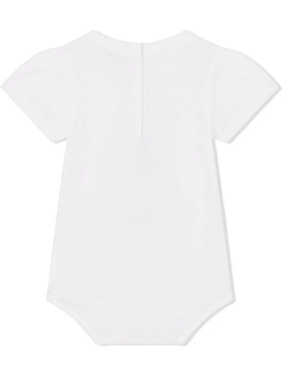 Shop Dolce & Gabbana Slogan-print Baby-grow In White