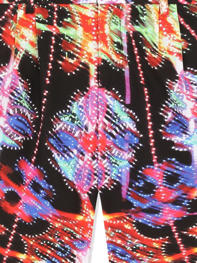 Dolce & Gabbana Bermuda With All-over Graphic Print In Black