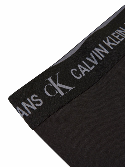 Shop Calvin Klein Jeans Est.1978 Logo Waistband Leggings In Black