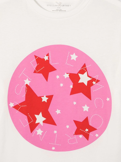Stella Mccartney Star-print Short-sleeved T-shirt In White