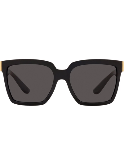 Shop Dolce & Gabbana Square-frame Sunglasses In Black