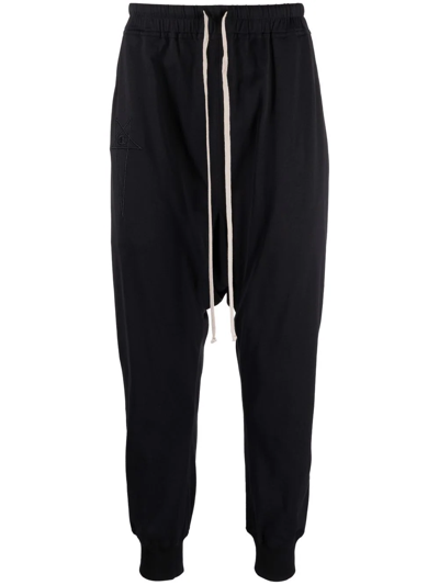 Shop Rick Owens X Champion Drop-crotch Track Pants In Black