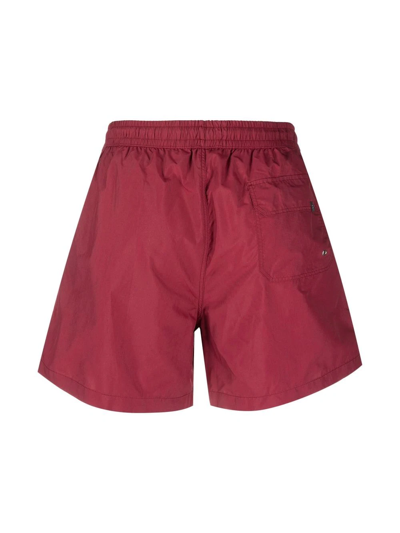 Shop Antonella Rizza Drawstring Swim Shorts In Red