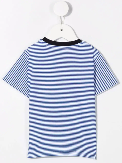 Shop Moncler Logo-print T-shirt In Blue