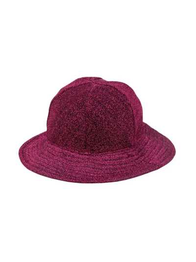 Shop Oseree Glittered Sun Hat In Pink