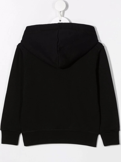 Dsquared2 Graffiti-print Cotton Hoodie In Black
