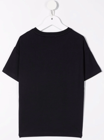 Emporio Armani Little Boy's & Boy's Logo Crewneck T-shirt In Blue