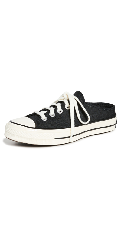 Shop Converse Chuck 70 Mule Sneakers In Black/black/egret