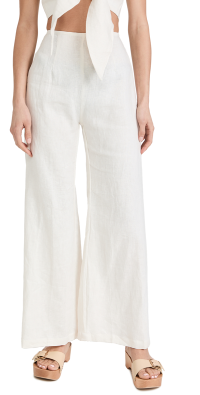 Faithfull The Brand Ottavio Pants In White