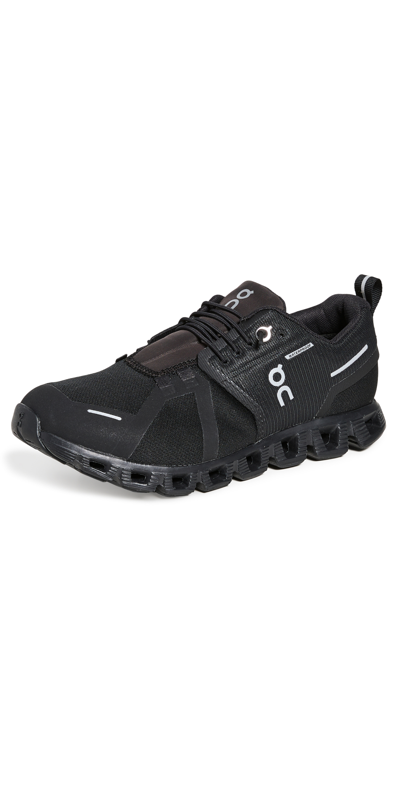 Shop On Cloud 5 Waterproof Sneakers All Black